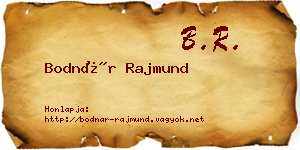 Bodnár Rajmund névjegykártya