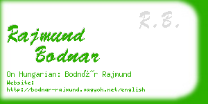 rajmund bodnar business card